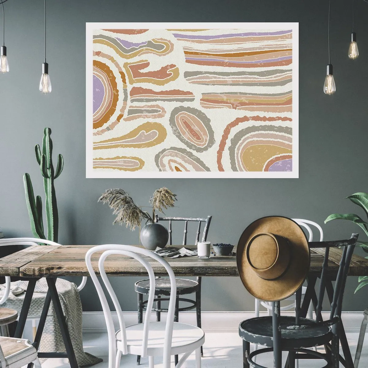 Affiche - Poster - Coupes transversales colorées - 91x61 cm