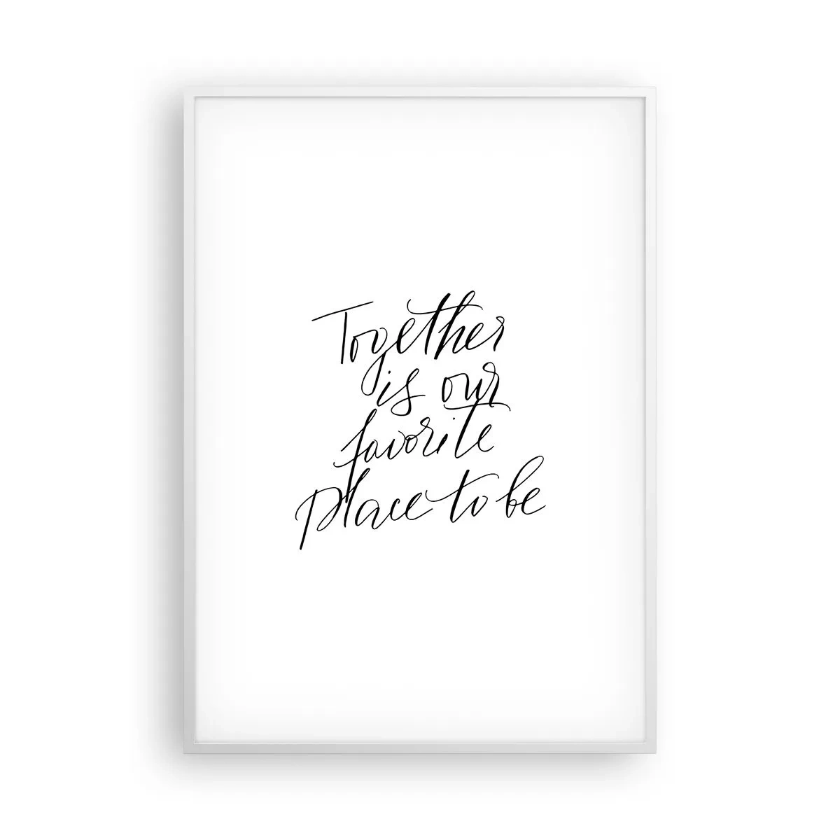 Affiche dans un cadre blanc - Poster - Vous aussi vous le sentez? - 70x100 cm