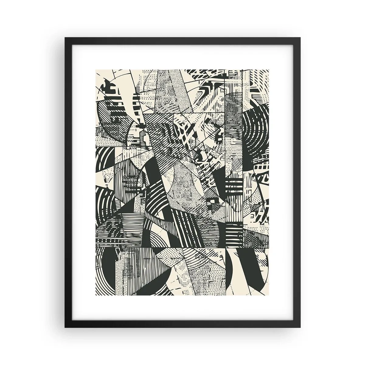 Affiche dans un cadre noir - Poster - Dynamique du modernisme - 40x50 cm