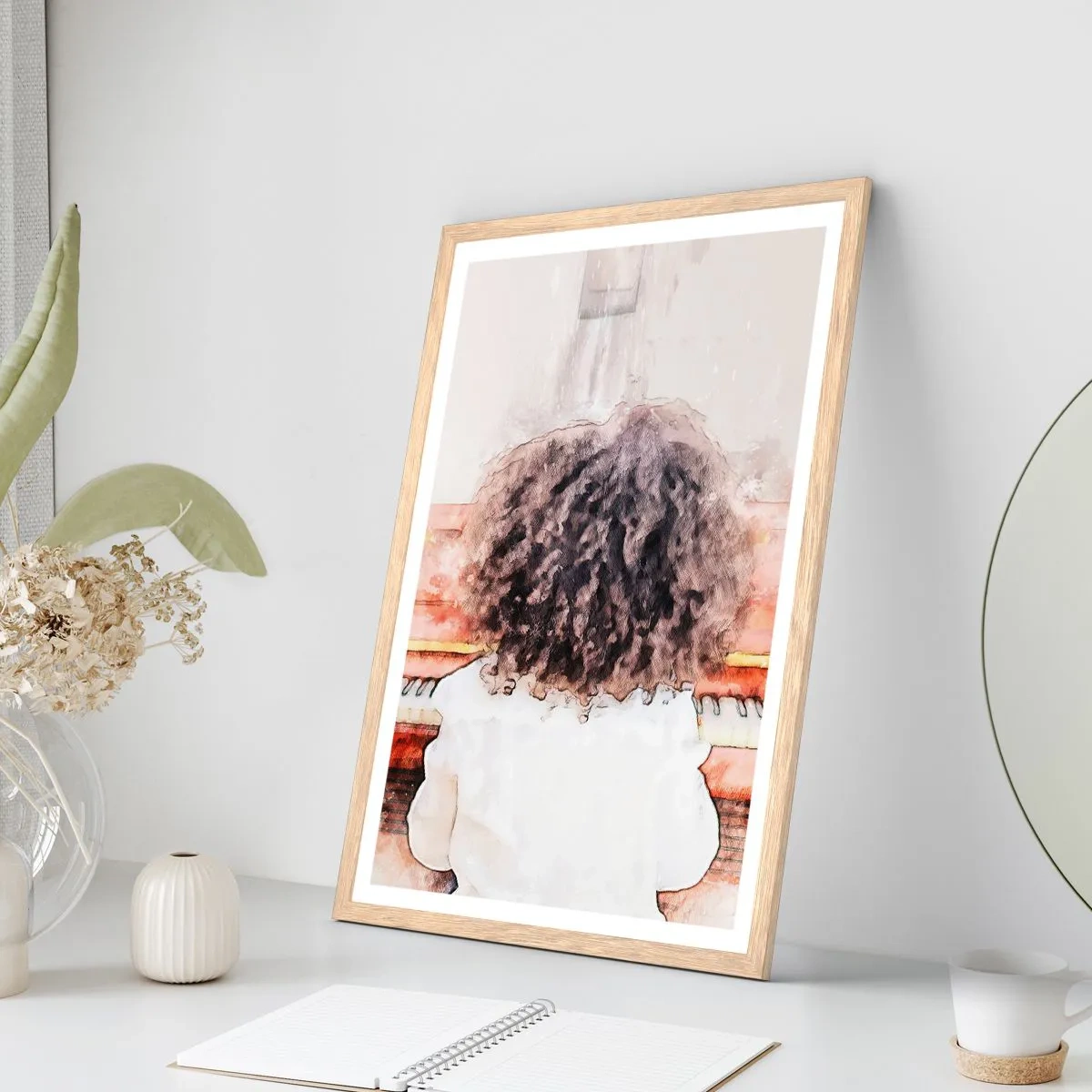 Affiche dans un chêne clair - Poster - Dans un nouveau monde - 70x100 cm