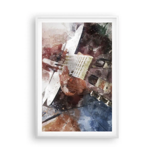 Affiche dans un cadre blanc - Poster - Et qu'en pensez-vous ? - 61x91 cm