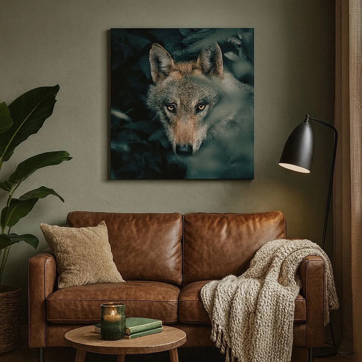 Impression sur toile - Image sur toile - Chasseur - 30x30 cm