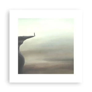 Affiche - Poster - Tout en haut, bien entendu! - 30x30 cm