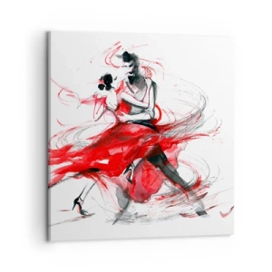 Impression sur toile - Image sur toile - Tango - le rythme de la passion - 50x50 cm