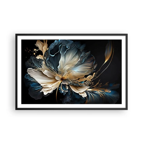 Affiche dans un cadre noir - Poster - Fleur de fougère de conte de fées - 91x61 cm