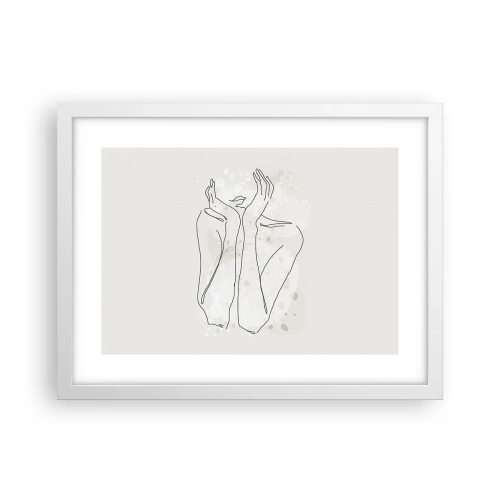 Affiche dans un cadre blanc - Poster - Instant de rêve - 40x30 cm