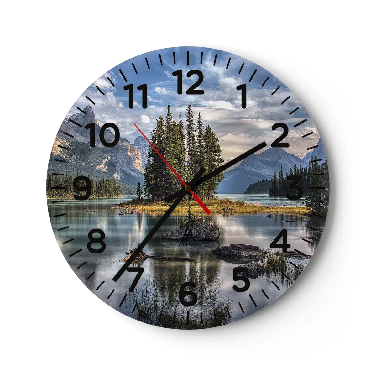 Horloge murale - Pendule murale - Sous les grandes eaux claires - 30x30 cm