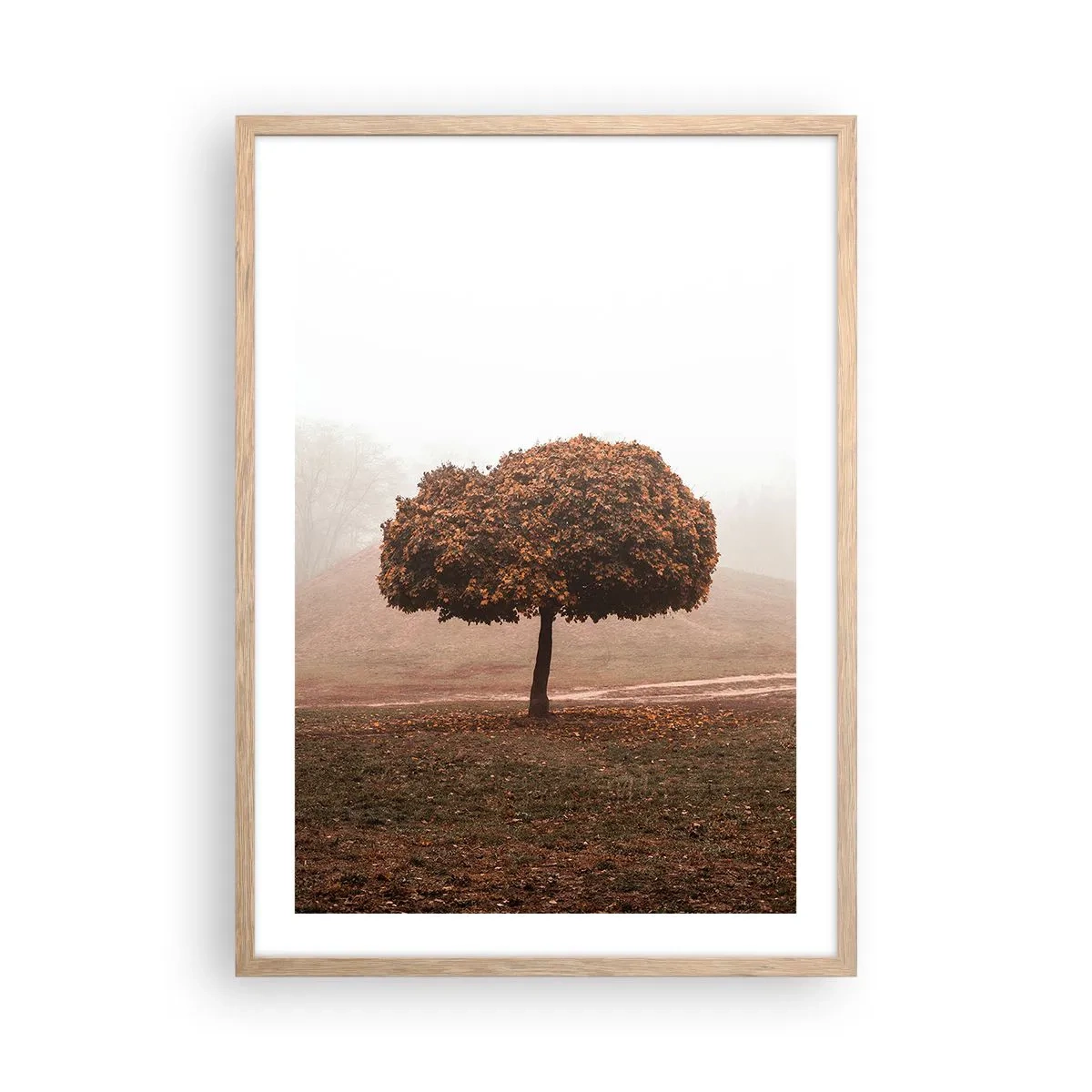 Affiche dans un chêne clair - Poster - Après un été chargé - 50x70 cm