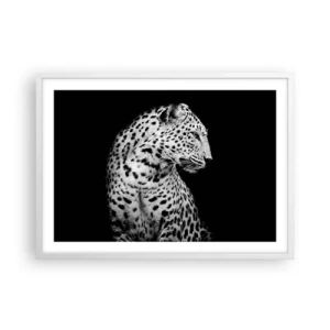 Affiche dans un cadre blanc - Poster - Presque un profil parfait! - 70x50 cm