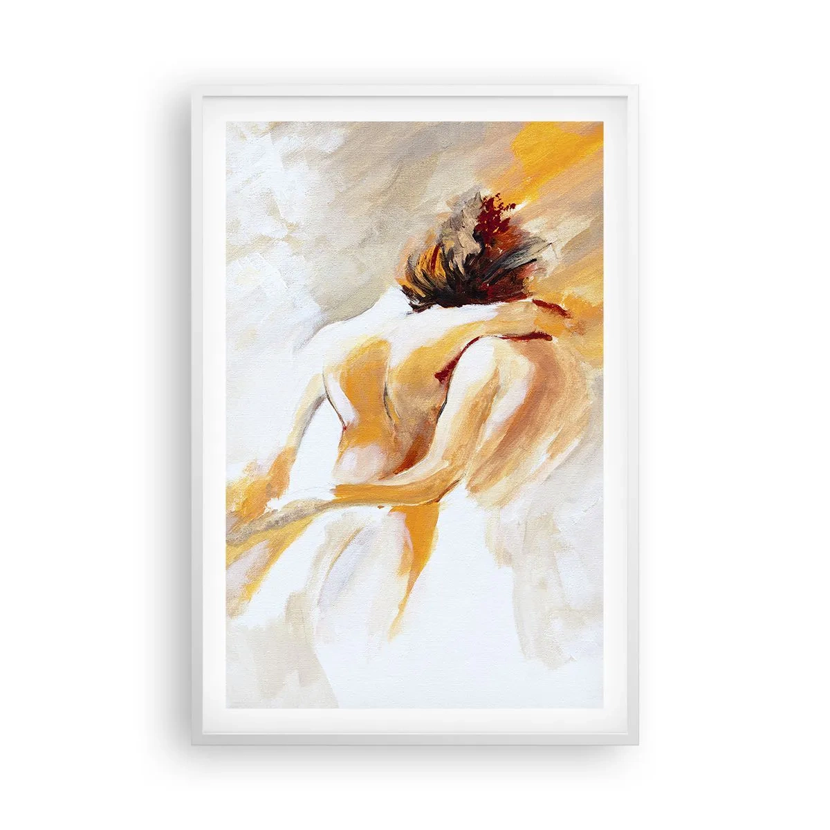 Affiche dans un cadre blanc - Poster - Proximité dans le ciel - 61x91 cm