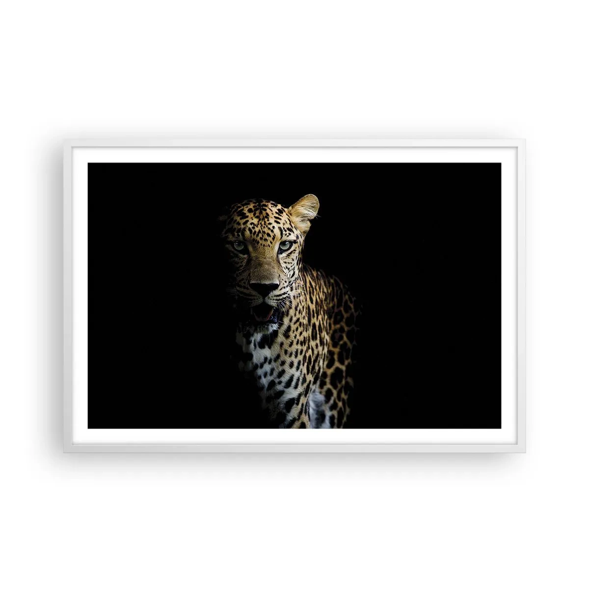 Affiche dans un cadre blanc - Poster - Beauté sombre - 91x61 cm