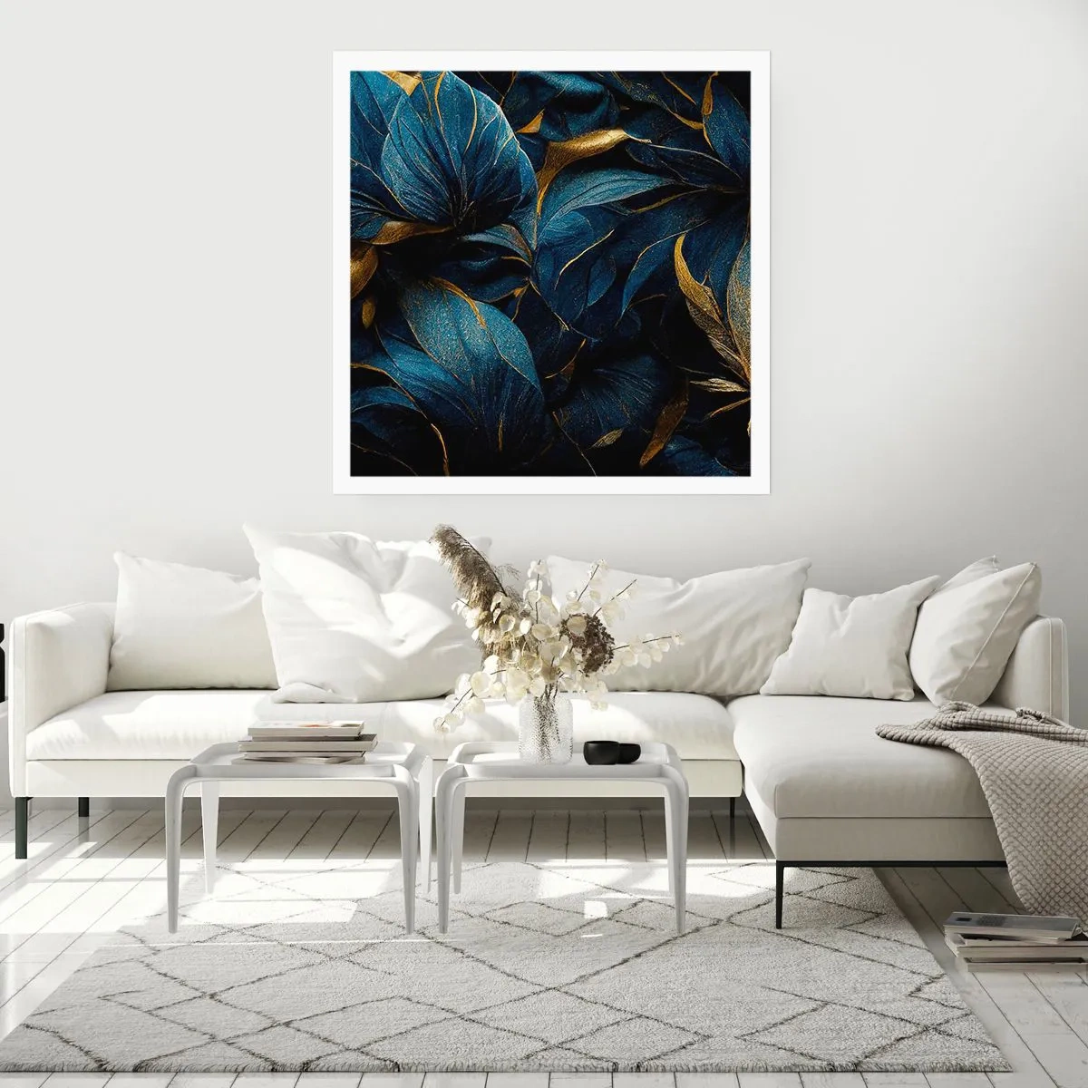 Affiche - Poster - Des dessous dorés - 40x40 cm