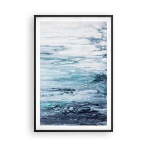 Affiche dans un cadre noir - Poster - Une glace bleue - 61x91 cm