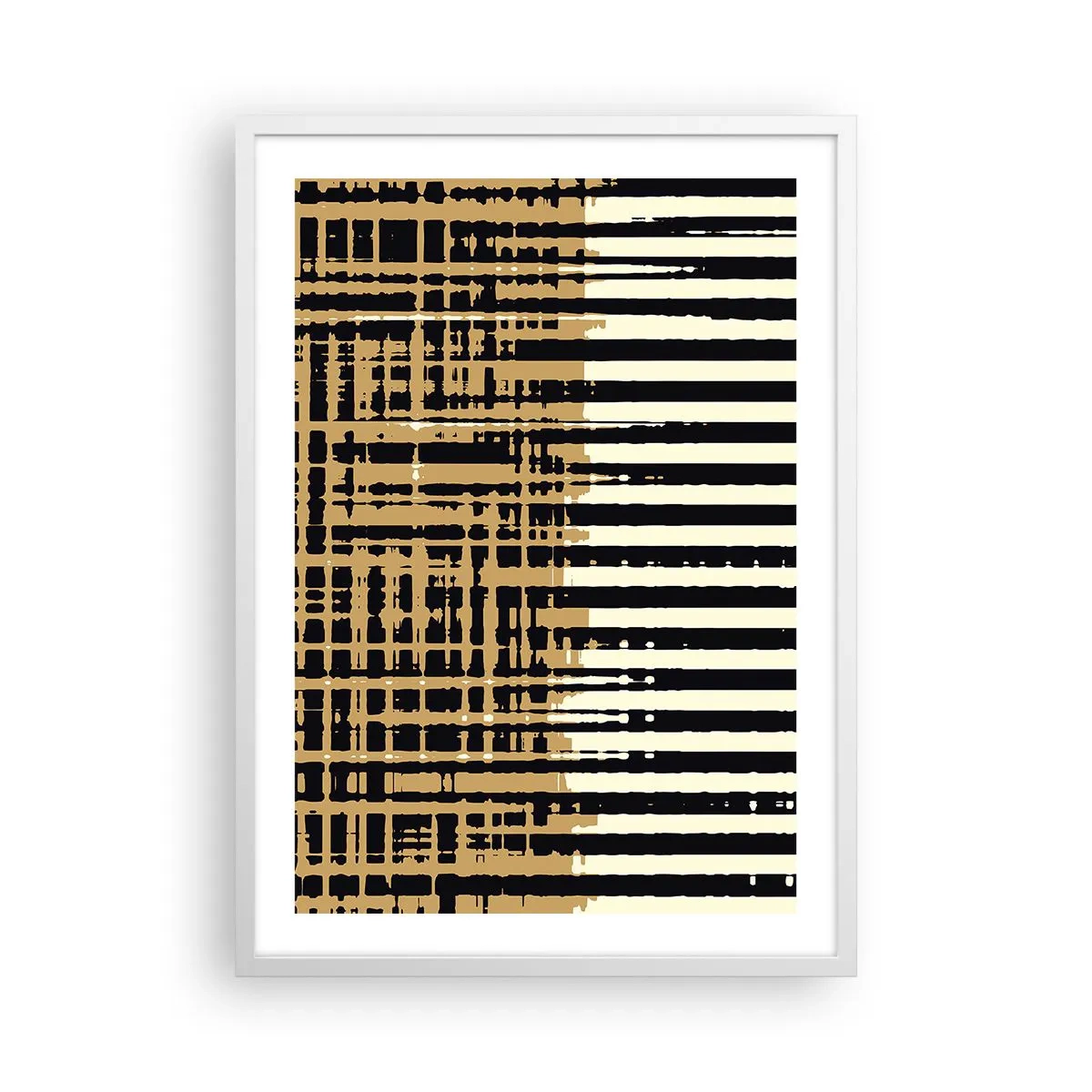 Affiche dans un cadre blanc - Poster - Abstraction architecturale - 50x70 cm