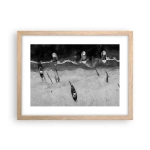 Affiche dans un chêne clair - Poster - Toujours sur le rivage… - 40x30 cm