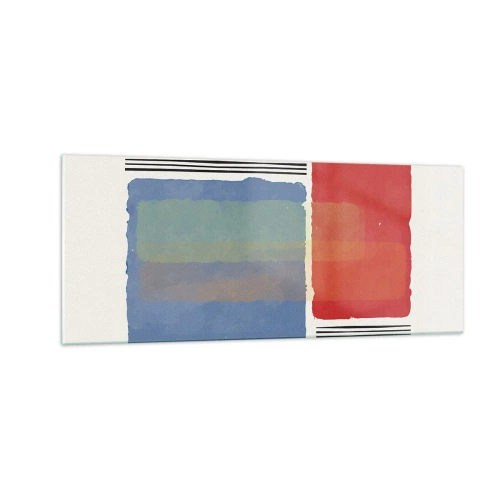 Impression sur verre - Image sur verre - Esprit et lettre de la géométrie - 100x40 cm