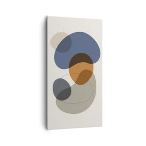 Impression sur toile - Image sur toile - Gouttes de couleur - 55x100 cm