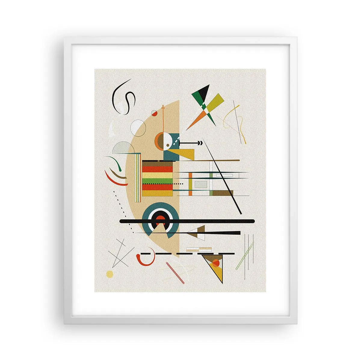 Affiche dans un cadre blanc - Poster - Et le monde s’amuse - 40x50 cm