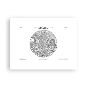 Affiche - Poster - Anatomie de Madrid - 40x30 cm