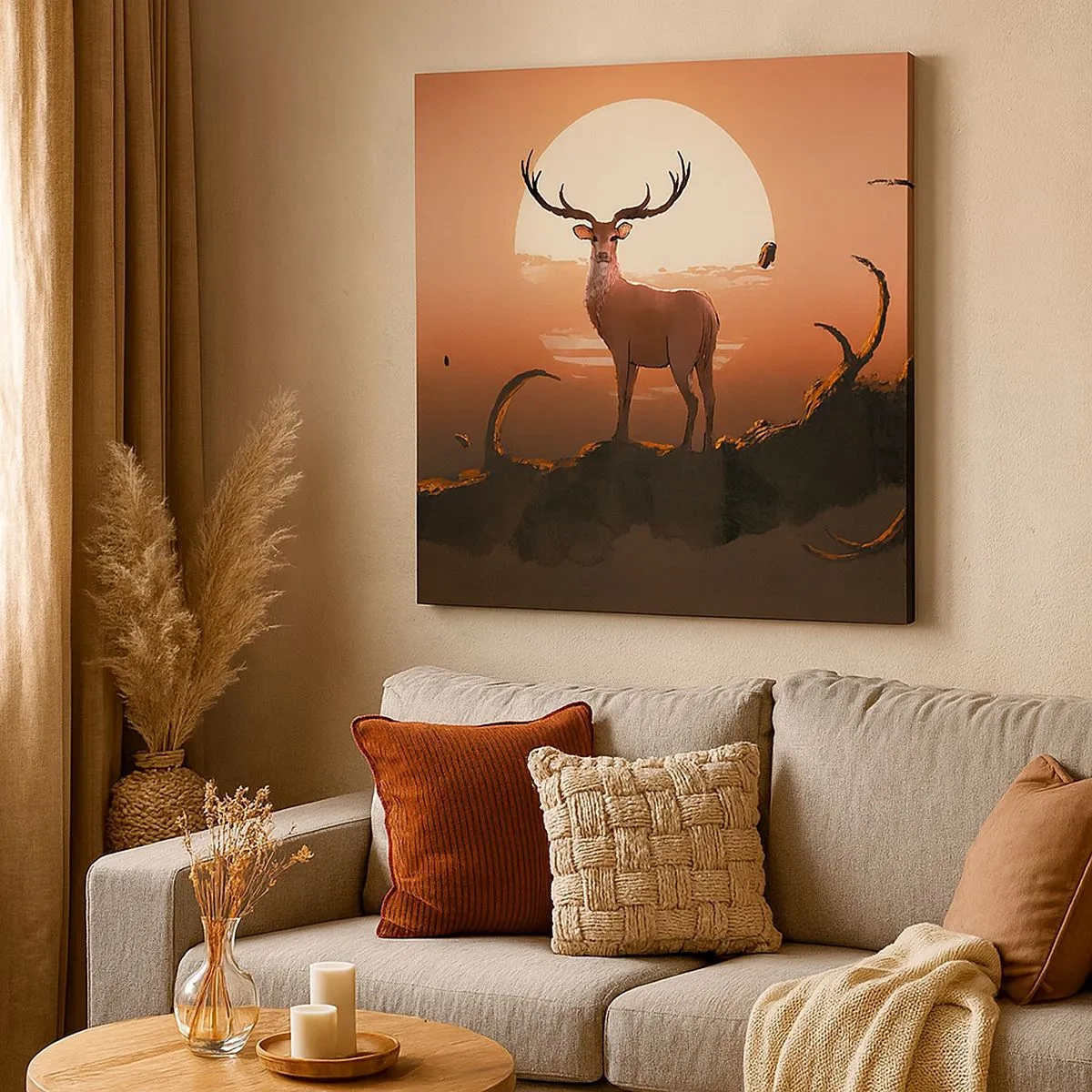 Impression sur toile - Image sur toile - Cette nuit ne ressemble à aucune autre - 30x30 cm