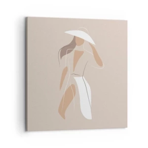 Impression sur toile - Image sur toile - Lea mode est un jeu - 60x60 cm