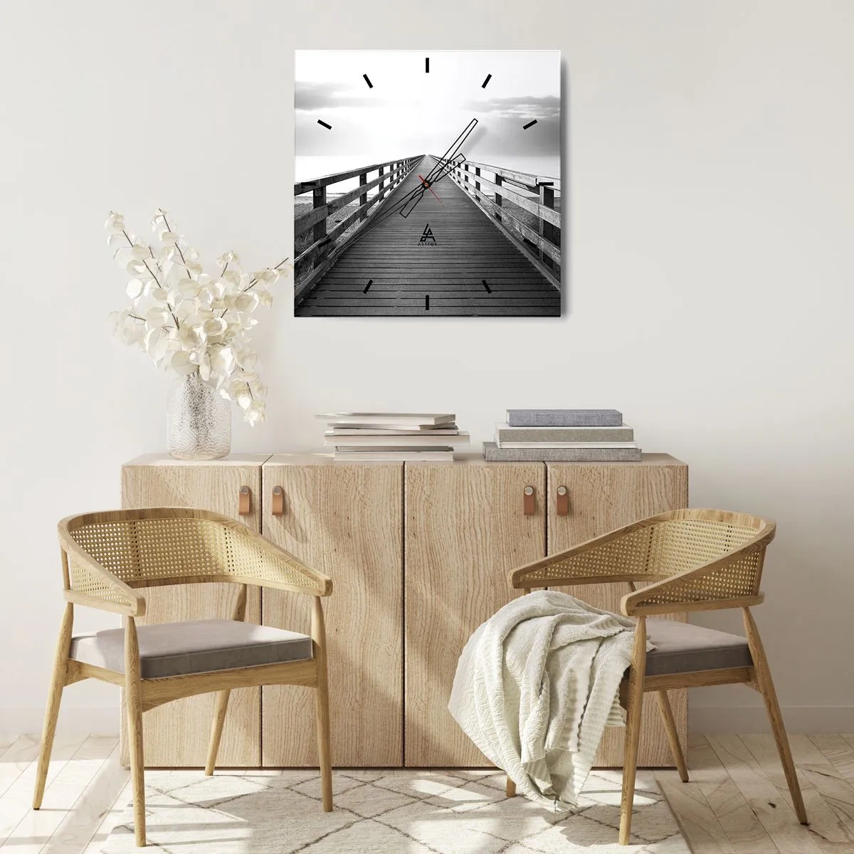 Horloge murale - Pendule murale - A perte de vue... - 30x30 cm