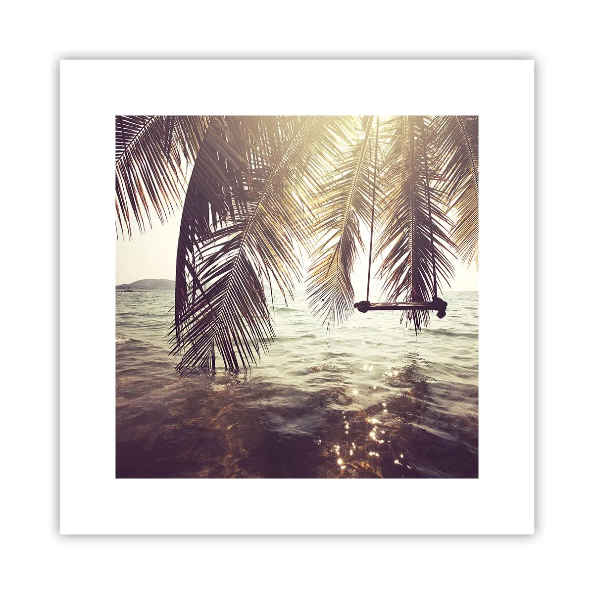 Affiche - Poster - Vous pouvez vous balancer dans les nuages à volonté - 30x30 cm