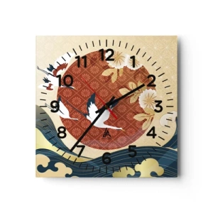 Horloge murale - Pendule murale - Conte japonnais - 30x30 cm