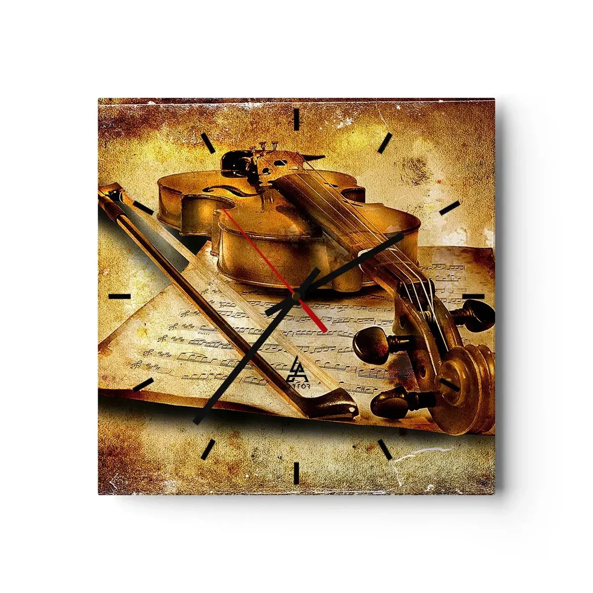 Horloge murale - Pendule murale - Besoin immédiat d'un virtuose - 40x40 cm