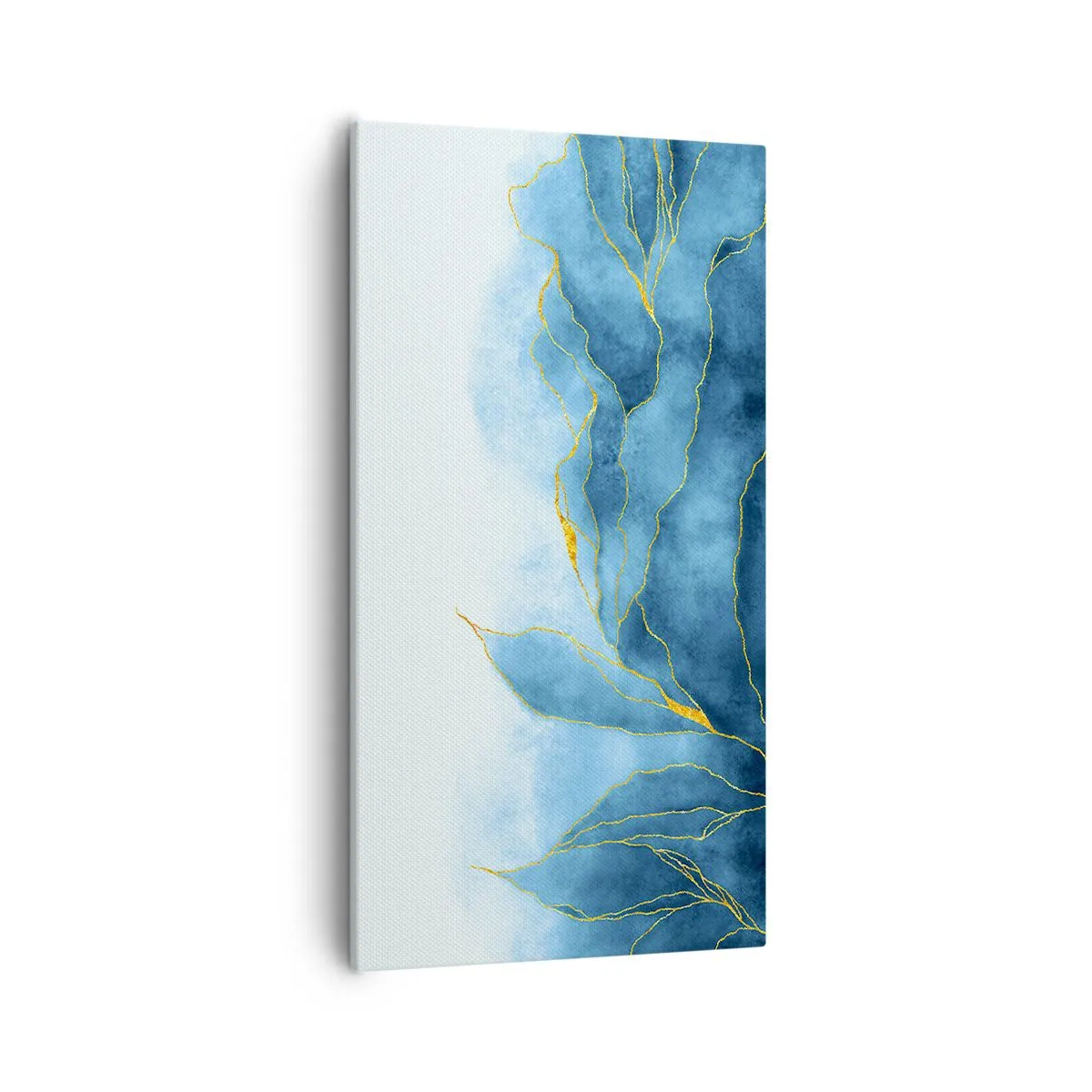 Impression sur toile - Image sur toile - Bleu doré - 55x100 cm