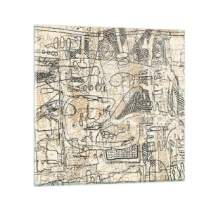 Impression sur verre - Image sur verre - Il attend d'être décodé - 50x50 cm