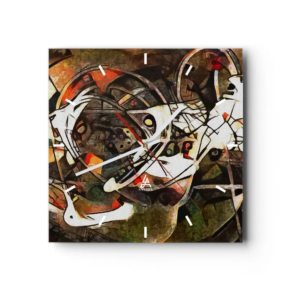 Horloge murale - Pendule murale - Vous entendez le mouvement ? - 40x40 cm