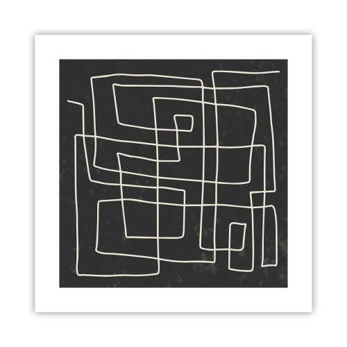 Affiche - Poster - Pas aussi simple - 40x40 cm