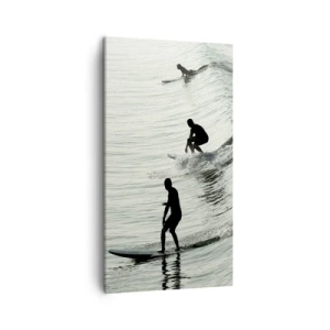 Impression sur toile - Image sur toile - A la rencontre de la vague - 45x80 cm