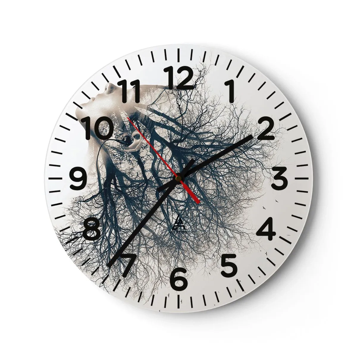 Horloge murale - Pendule murale - Écouter le murmure des arbres - 30x30 cm