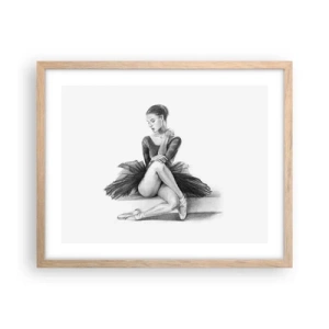 Affiche dans un chêne clair - Poster - Envoutée par la danse - 50x40 cm