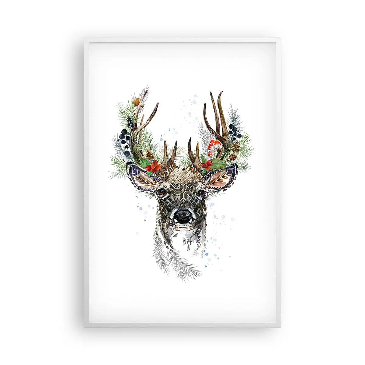 Affiche dans un cadre blanc - Poster - En robe de fête - 61x91 cm