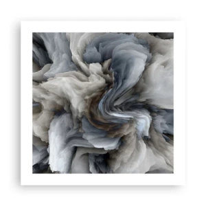 Affiche - Poster - Pierre et fleur - 50x50 cm