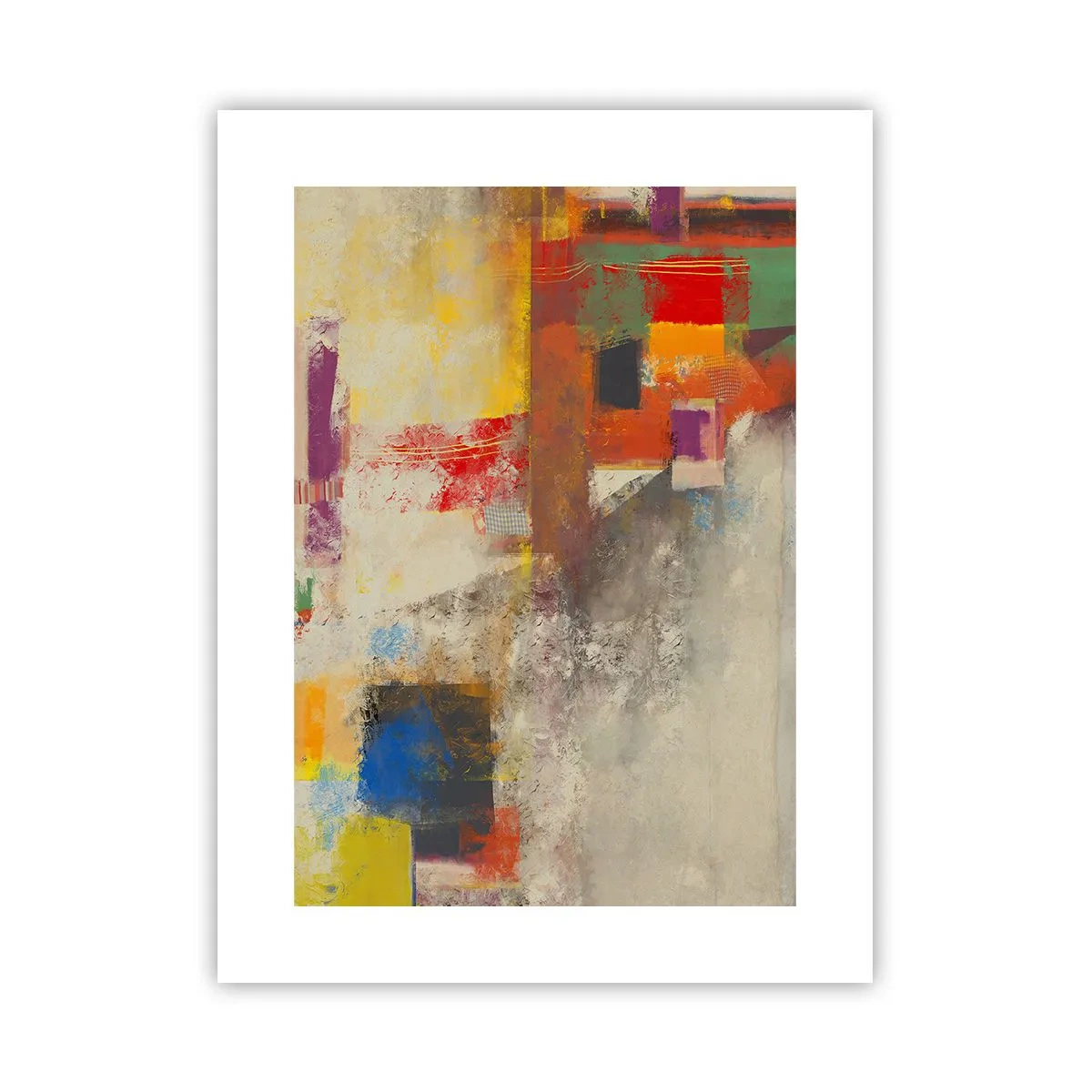 Affiche - Poster - Géométrie des couleurs - 30x40 cm