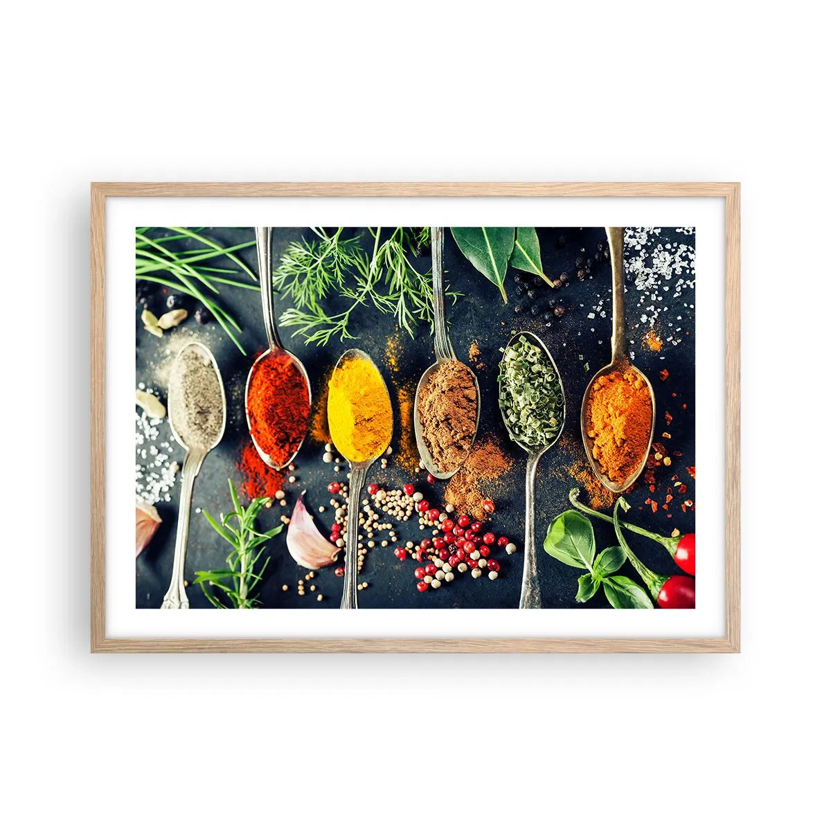 Affiche dans un chêne clair - Poster - Magie culinaire - 70x50 cm