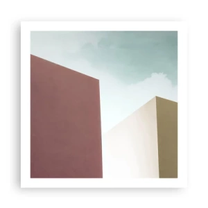 Affiche - Poster - La géométrie d'un été ensoleillé - 60x60 cm