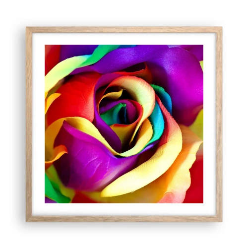 Affiche dans un chêne clair - Poster - Ce n'est pas possible - 50x50 cm