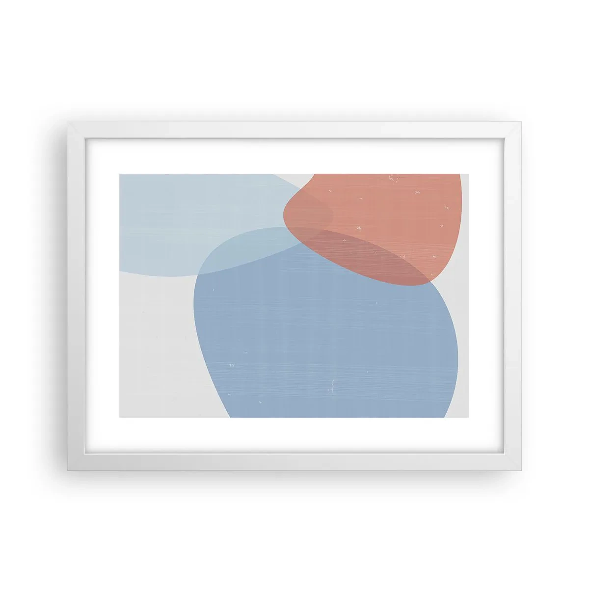 Affiche dans un cadre blanc - Poster - Relations pastel - 40x30 cm