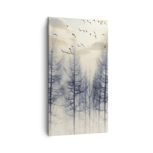 Impression sur toile - Image sur toile - L'âme de la forêt - 45x80 cm