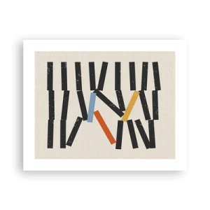 Affiche - Poster - Dominos – composition - 50x40 cm
