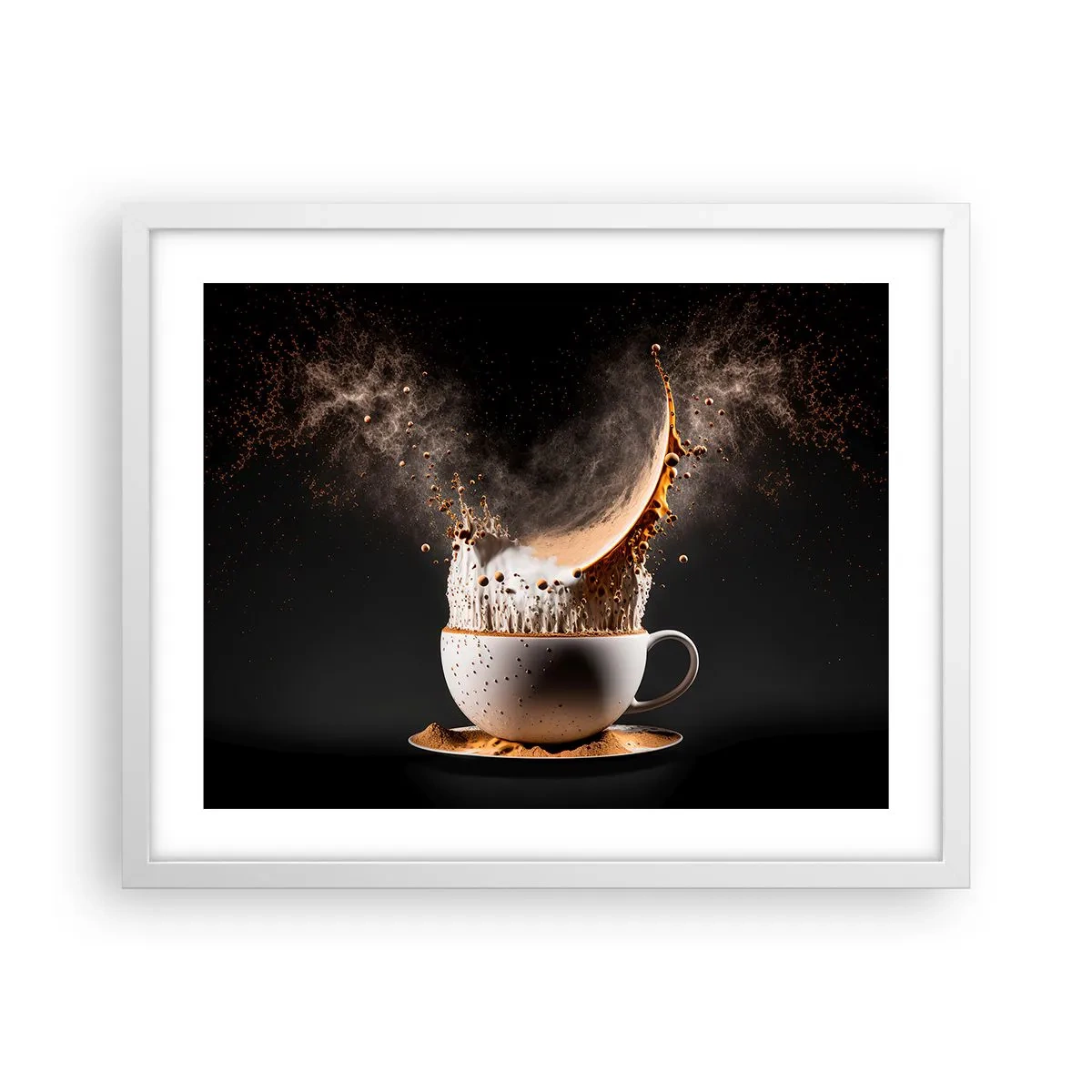 Affiche dans un cadre blanc - Poster - Une explosion de saveur - 50x40 cm