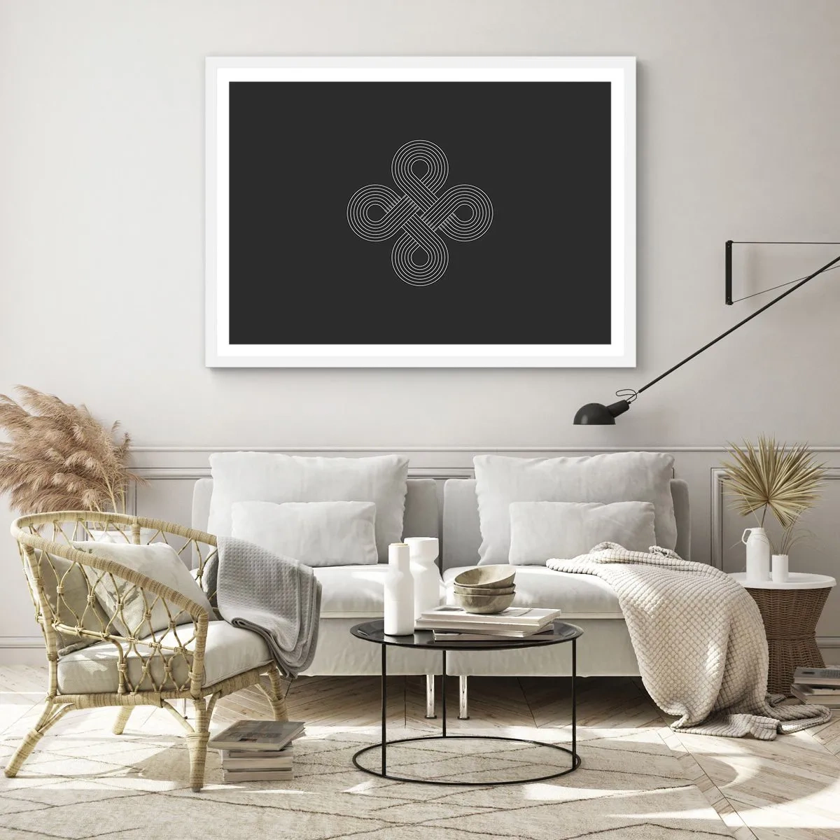 Affiche dans un cadre blanc - Poster - Dans l'âme celtique - 50x40 cm