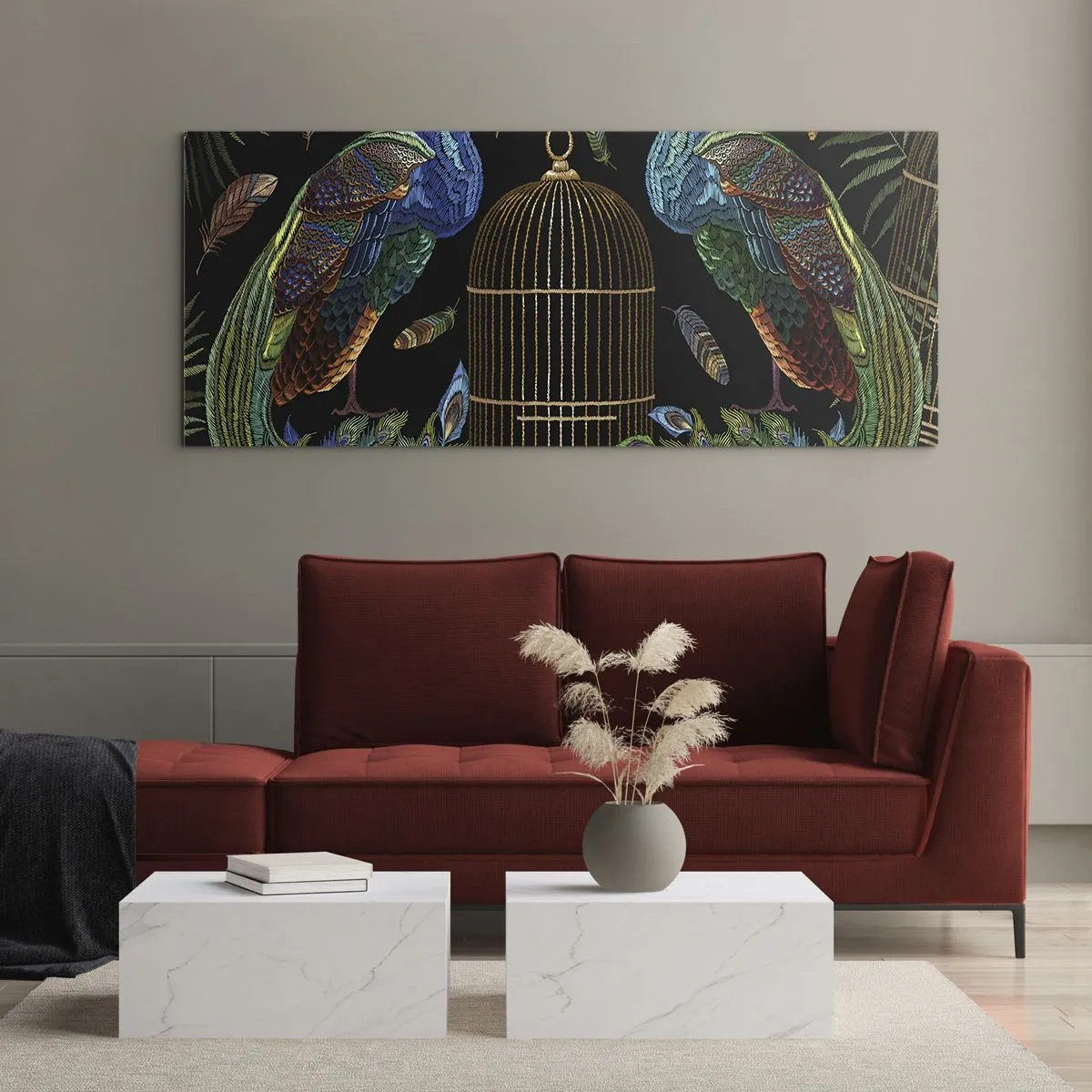 Impression sur verre - Image sur verre - En robes royales - 100x40 cm