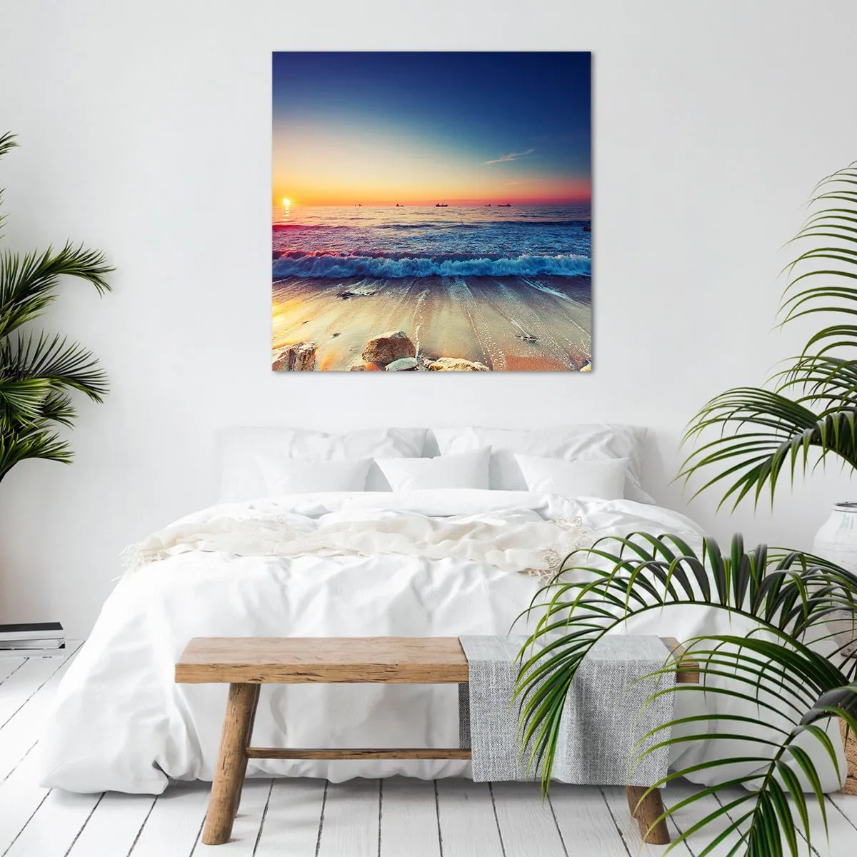 Impression sur toile - Image sur toile - Mais quel horizon ? - 70x70 cm
