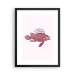 Affiche dans un cadre noir - Poster - Un habitant des eaux exotiques - 30x40 cm